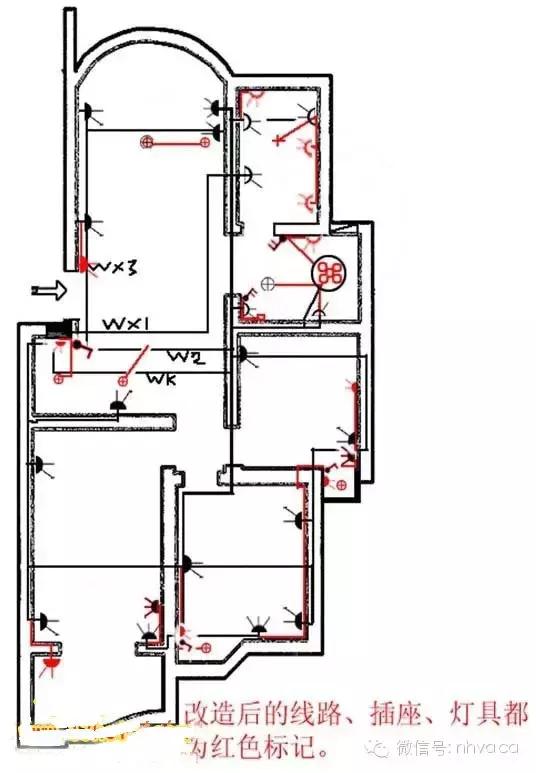 家装电路施工布线图解,精细化装修案例大全