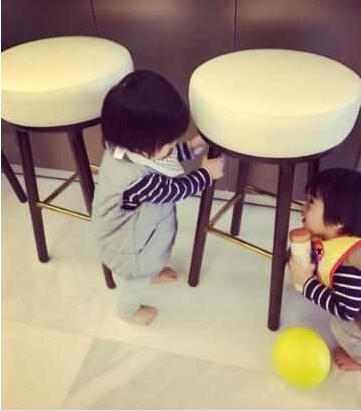 林志颖双胞胎儿子玩*猫猫躲**,萌哭了!吃什么容易生双胞胎?