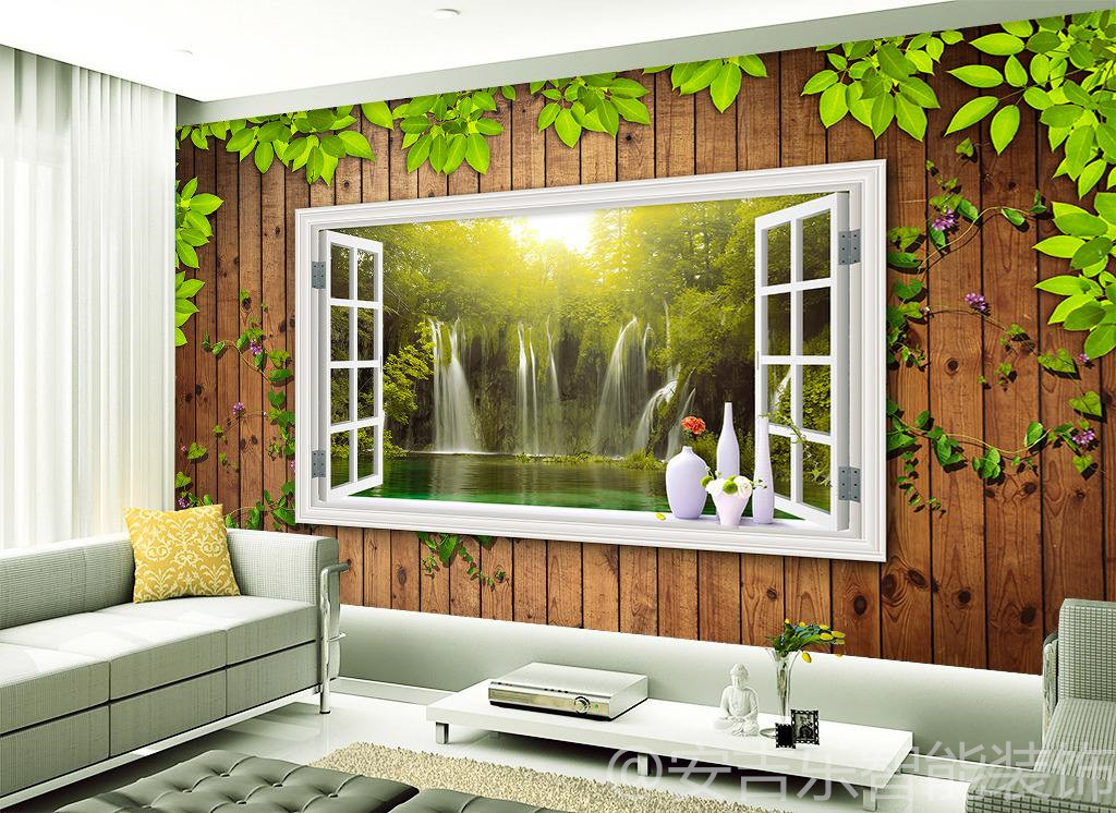 白色墙纸的装修效果,墙纸店装修效果图片