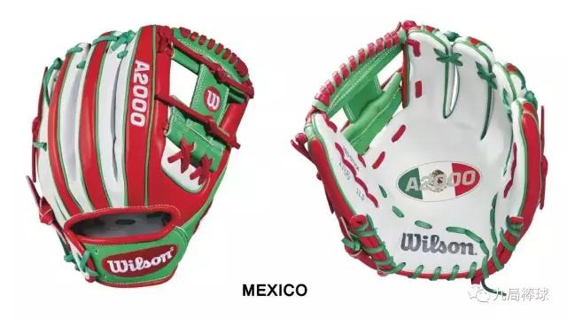 9个国家9个配色WILSON维尔胜推WBC经典赛主题款手套