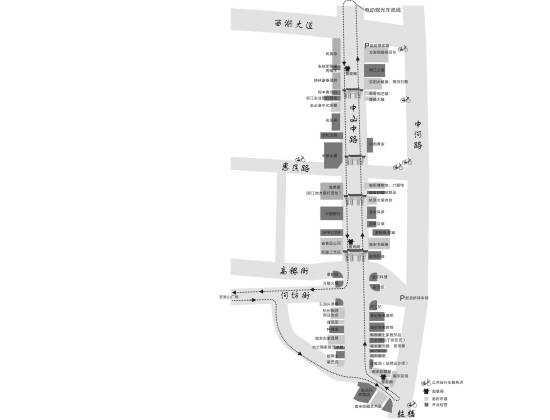 杭州攻略京杭大运河,杭州南宋御街攻略地图