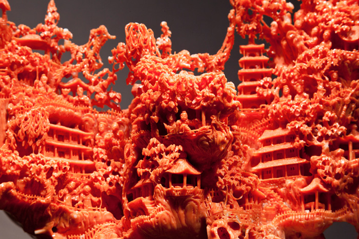 台湾博物馆红珊瑚是真的吗,红珊瑚馆藏品欣赏