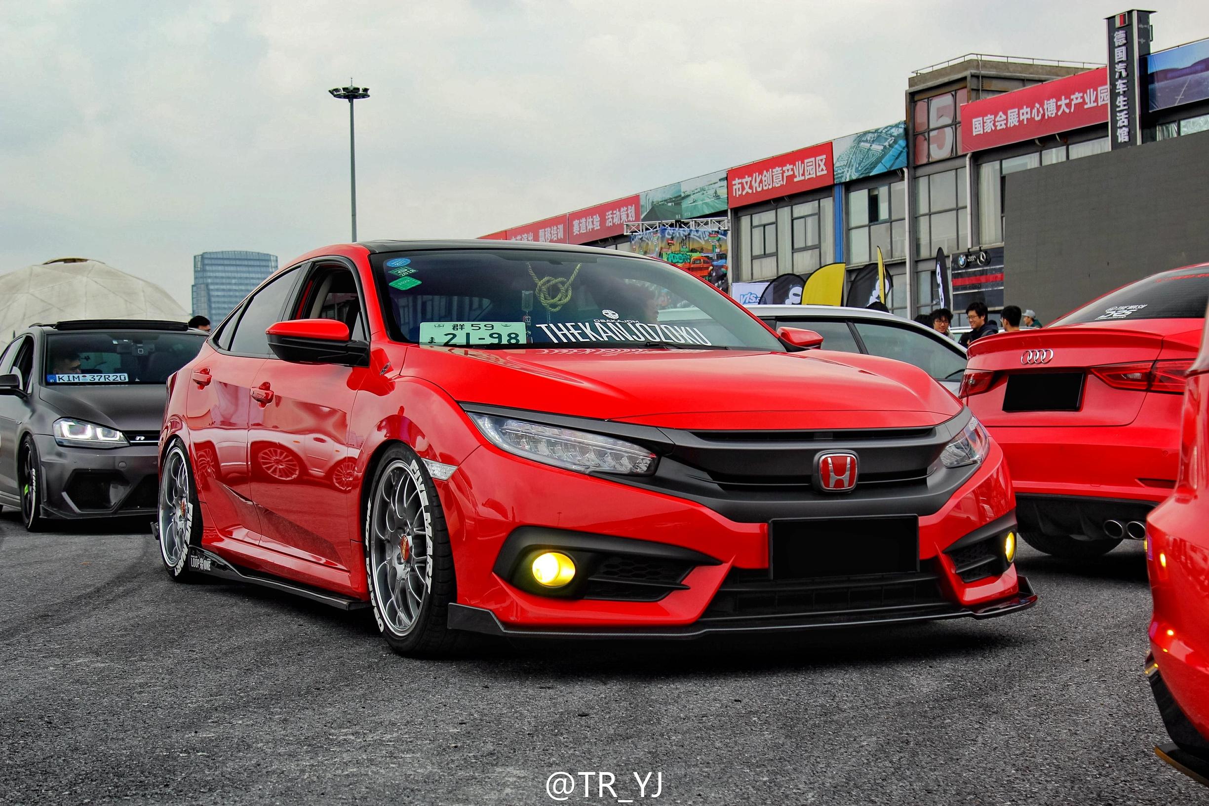 改装最好看的白色10代思域,改的最好看的十代思域