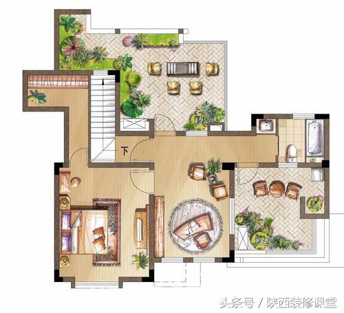 100平空中复式花园,150平空中花园轻奢精装修