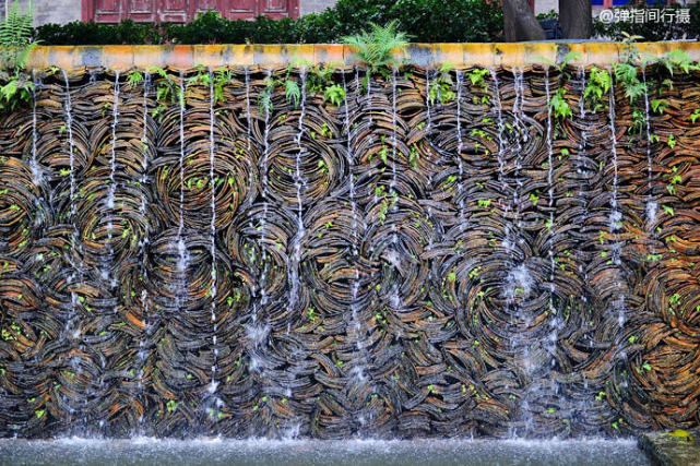 佛山石湾公园马桶瀑布,全球最大的人工马桶瀑布