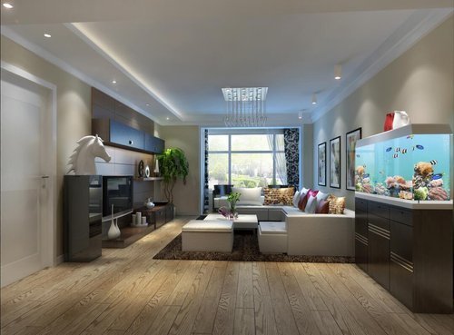 方形一居室小户型装修设计,140平日式轻奢风格装修效果图