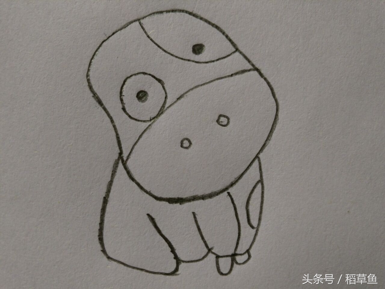 12生肖完整图片马的简笔画,12生肖中的狗简笔画怎么画