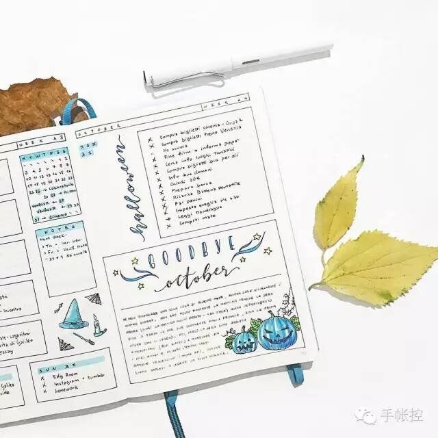 一支笔一页手账,一本有回忆的手账