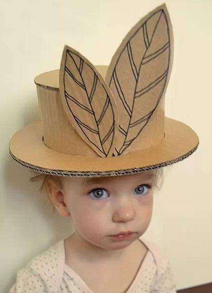 废纸箱做户外儿童玩具,废纸箱做可爱的宝宝