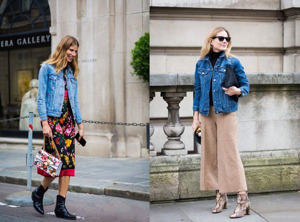 张翰热巴娜扎红裙撞衫,撞衫牛仔外套