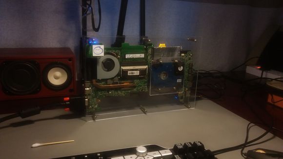 diy木制笔记本电脑机箱,旧办公电脑机箱diy