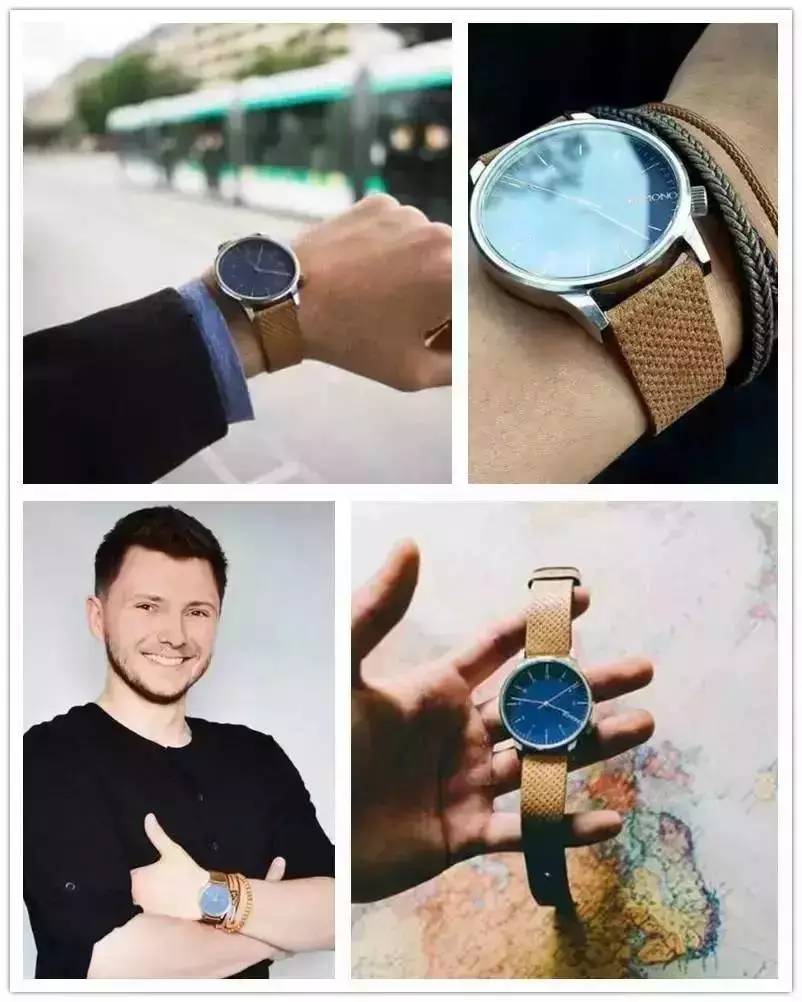 比利时komono手表,男新款瑞士认证手表品牌