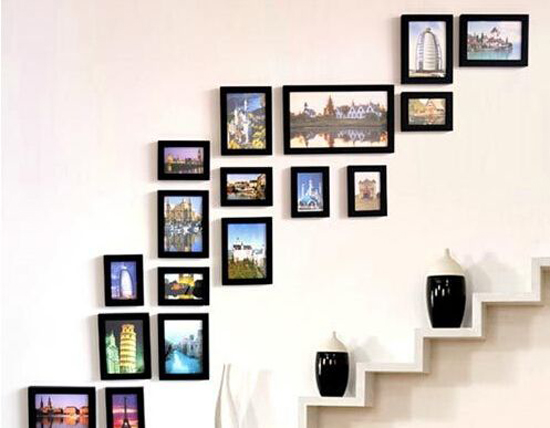 日常照片墙效果图大全,室内装修磁吸照片墙