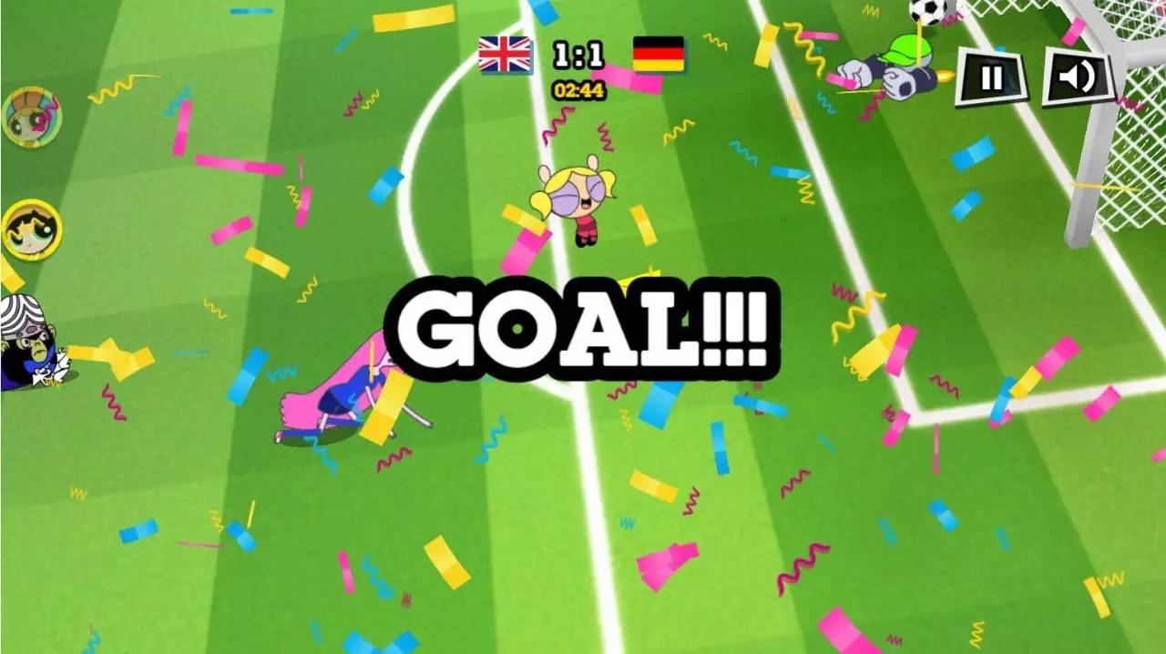 推荐卡通足球游戏,飞天小女警电脑游戏