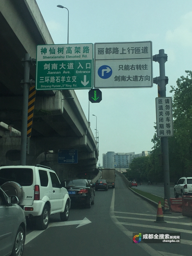 神仙树高架开通首日走错路的不少记住这几点少走弯路