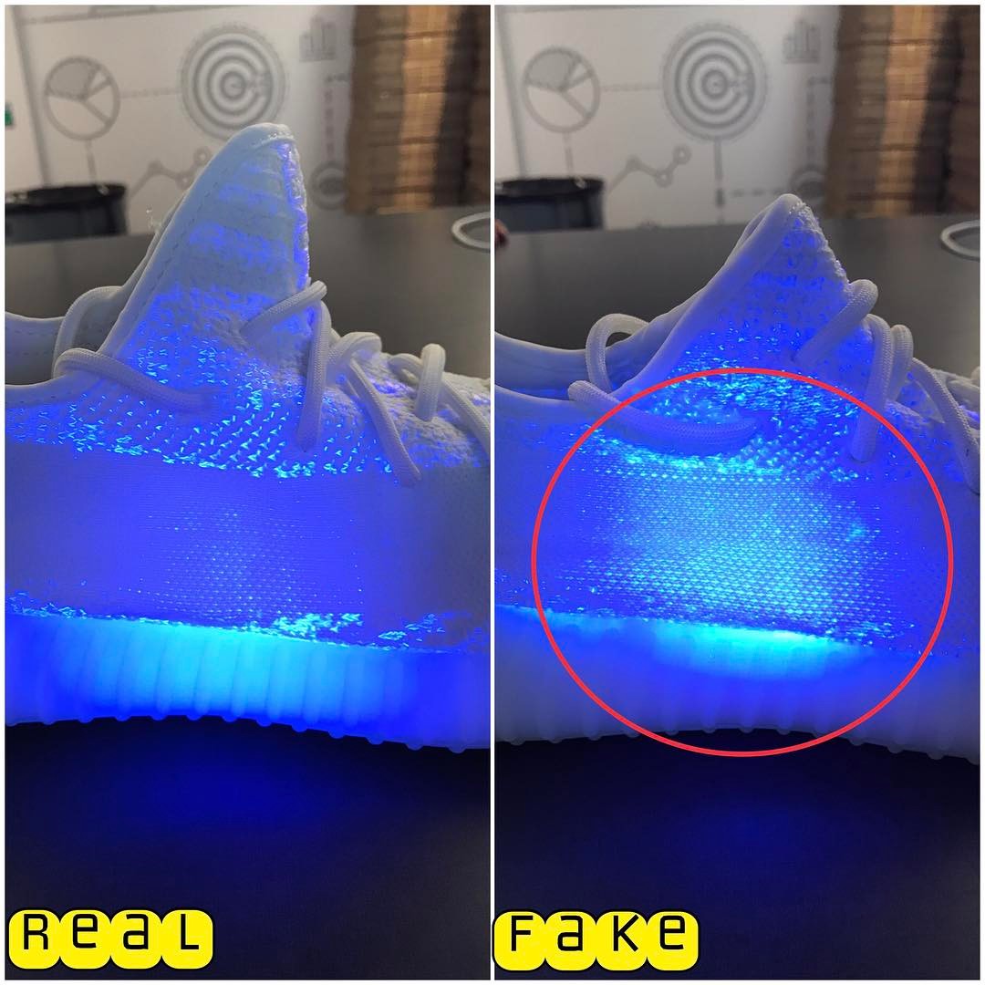 真假yeezy350灰色对比,yeezy350boostv2怎么鉴别真假