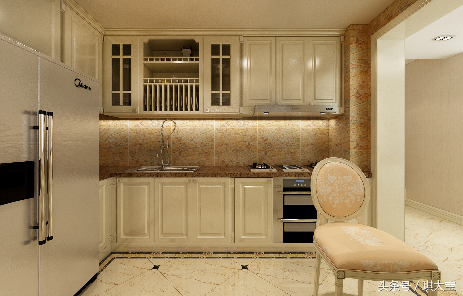 15万装修97平米的房子,15万装修100平方奶油风房子