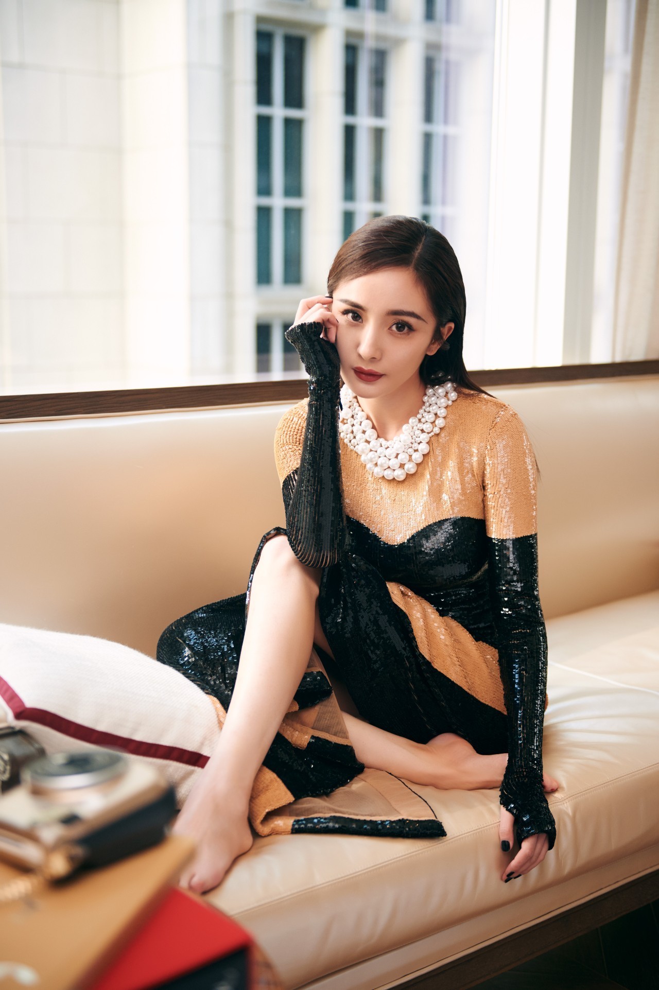 杨幂metgala红毯万寿牡丹现场,杨幂上红毯