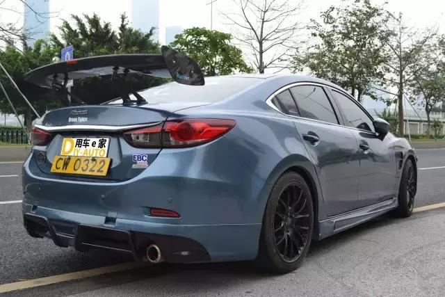 阿特兹2018蓝色,轻改马自达3