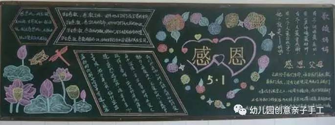 感恩母亲节黑板报简单又漂亮,母亲节母爱的黑板报