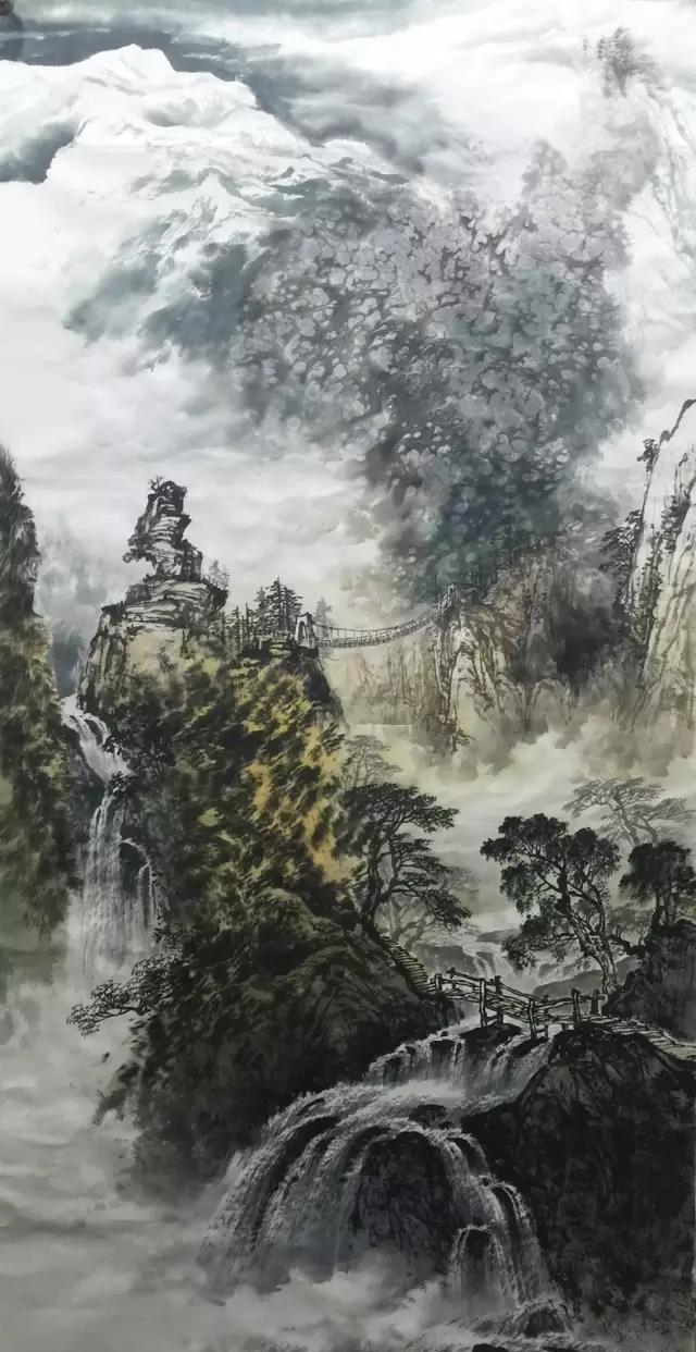 曾刚彩墨山水画教学视频,曾刚彩墨山水画画法技巧顺口溜