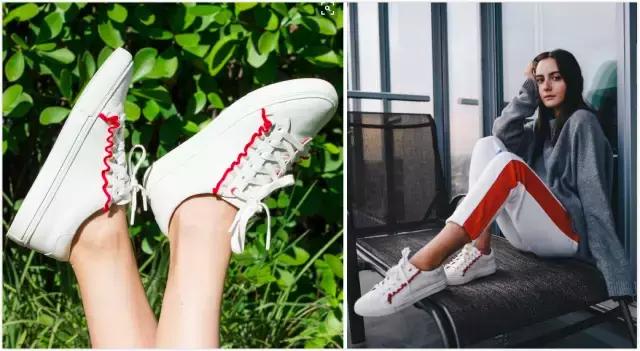 刘雯同款小个子增高松糕小白鞋,moschino刘雯杨幂