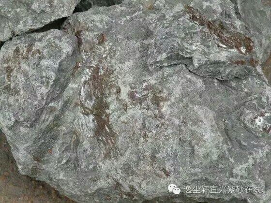 紫砂青灰矿石原料,陶公粟原矿蟹壳青泥料