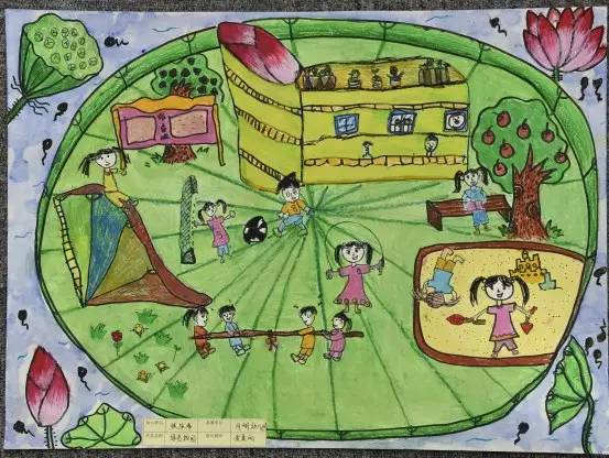 我心中的小学绘画获奖作品,我心中的校园绘画优秀