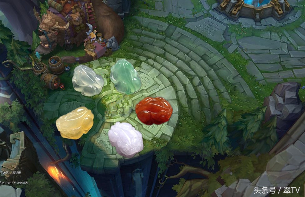 假如用珠宝翡翠来打游戏，卡牌：人头可以送，技能不能放