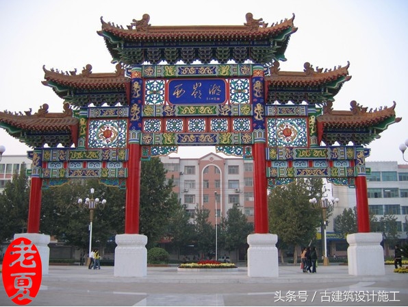 不锈钢仿古门楼牌坊,仿古建筑门楼牌坊