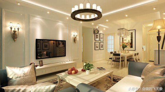 华润奉天九里装修,沈阳中海和平之门装修效果图79平