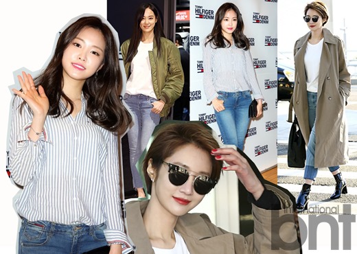 看韩星牛仔最潮搭春季教你赏心悦目