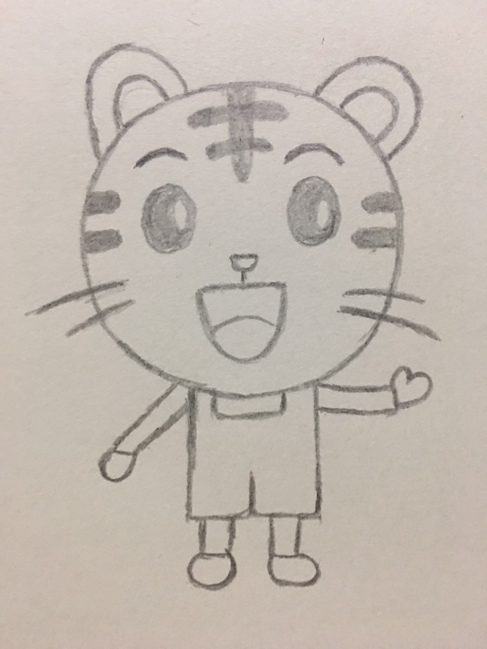 巧虎一家简笔画,巧虎和小花简笔画