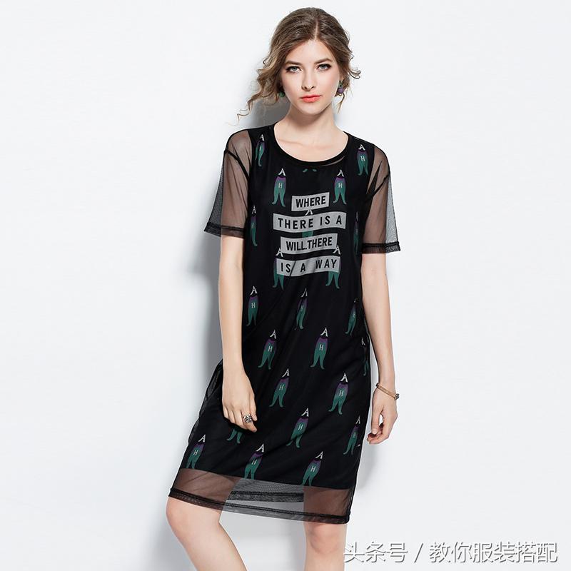 胖女生夏季网纱裙搭配,网纱裙气质高级裙胖mm