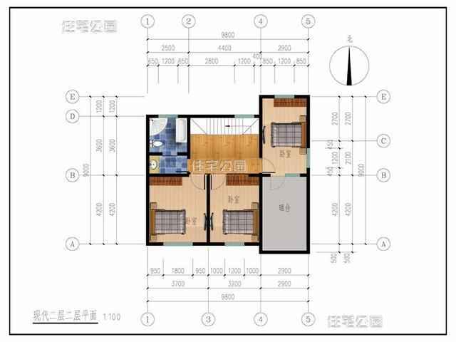 小户型15万元两层木别墅,小宅基地也能建好房农村自建房