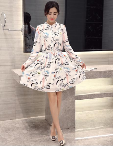 优雅气质高端的连衣裙雪纺,春秋雪纺连衣裙气质高级感轻奢