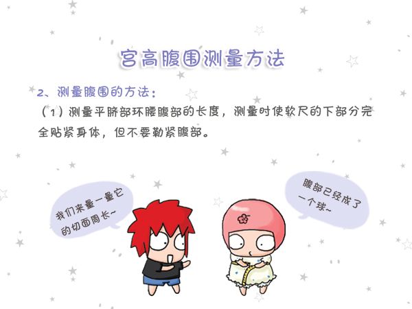 一分钟自测孕期健康指标,孕17周宫高17腹围78