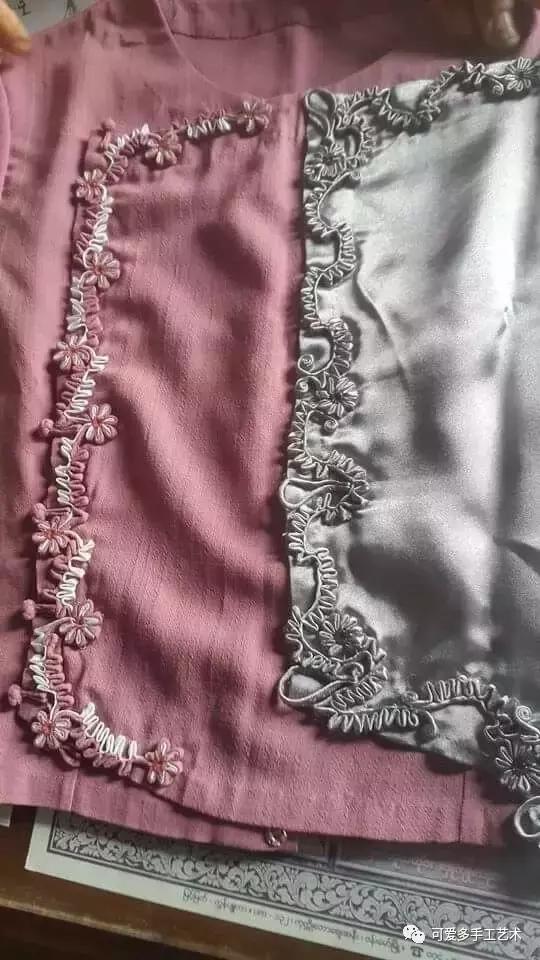 手工盘扣最简单版,用布做盘扣慢动作教程