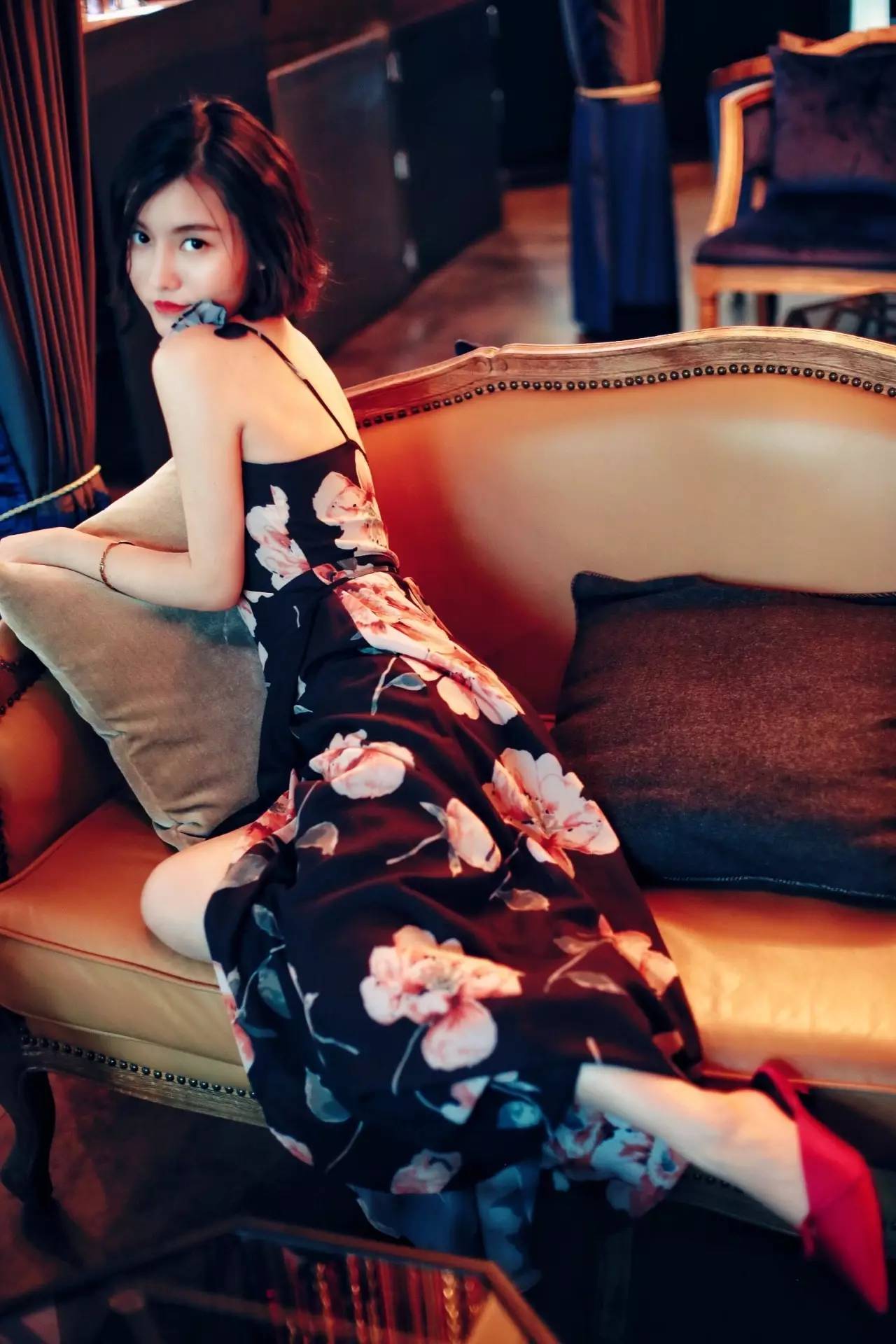 小花裙连衣裙中长款,小白裙连衣裙高端大气上档次