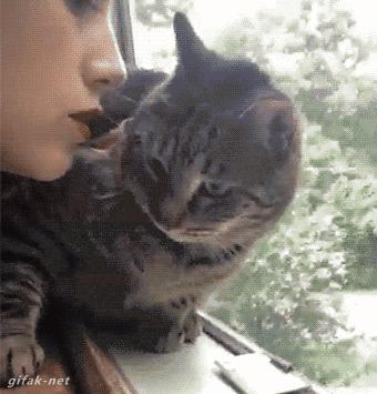 当你亲女生的时候她一直躲着,女生亲你的时候嘟嘴