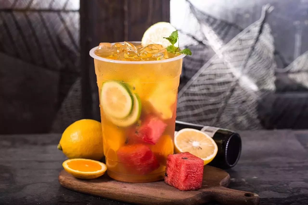 水果茶网红杯一次性,500g网红水果茶