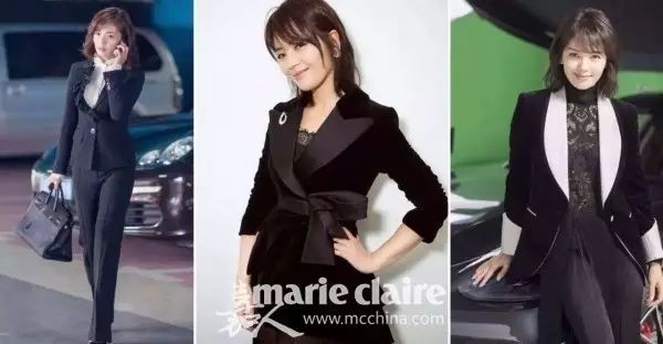 宋茜穿搭有气质西装和裙子是最爱,学宋茜这样穿时髦显气质