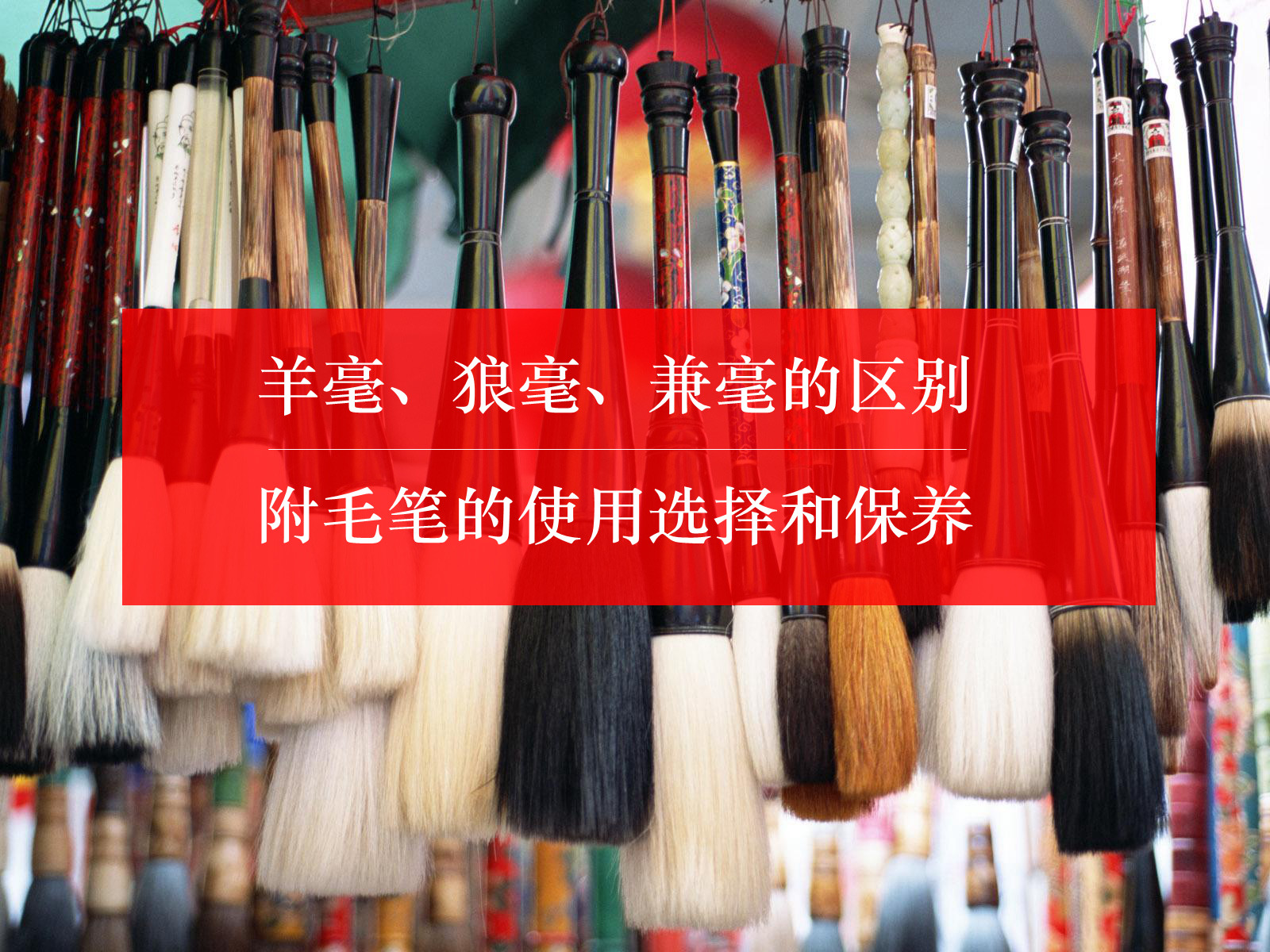 兼毫狼毫羊毫各有什么不同,兼毫和狼毫和羊毫毛笔