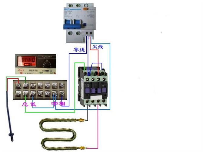 断路器线圈与电表接线图,三相四线制电表和断路器接线图