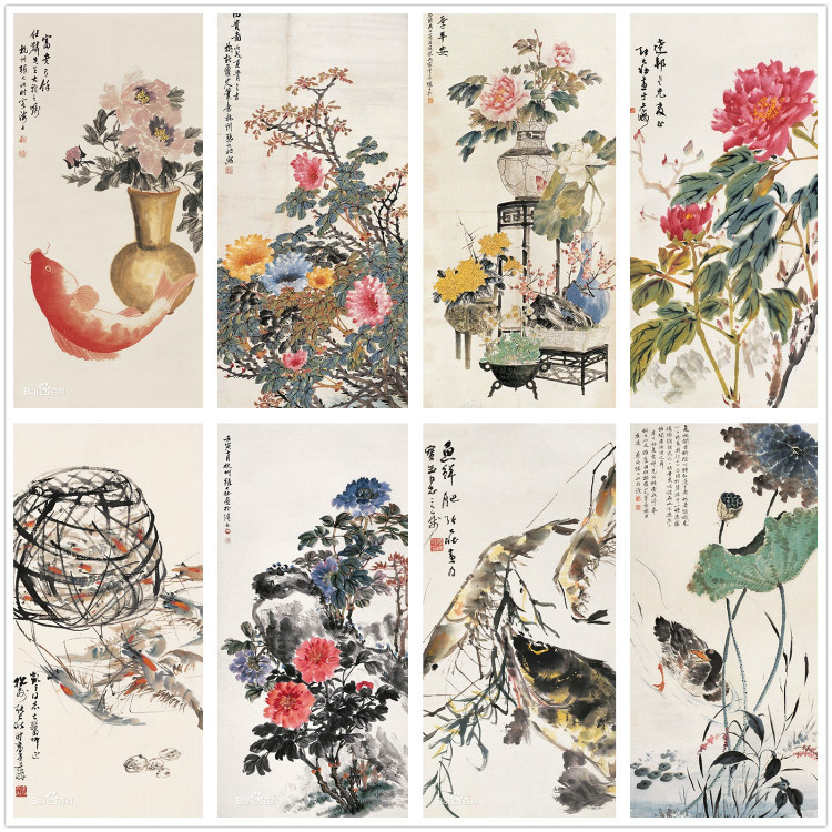 海派花鸟画谁的比较好,海派名家张雄花鸟画