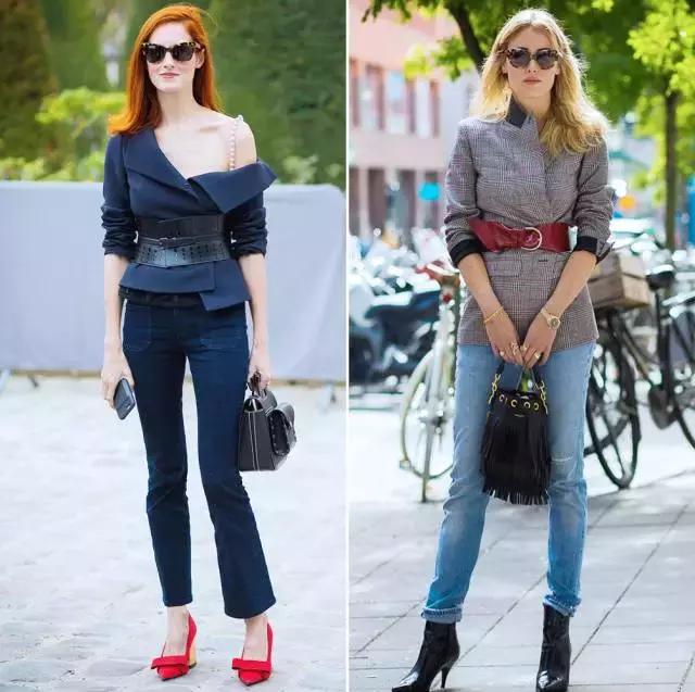 穿牛仔裤扎腰带还是不扎腰带好看,牛仔裤腰太松了有什么好看的腰带