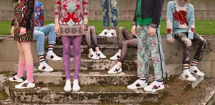 gucci经典小白鞋,gucci猫头鹰小白鞋