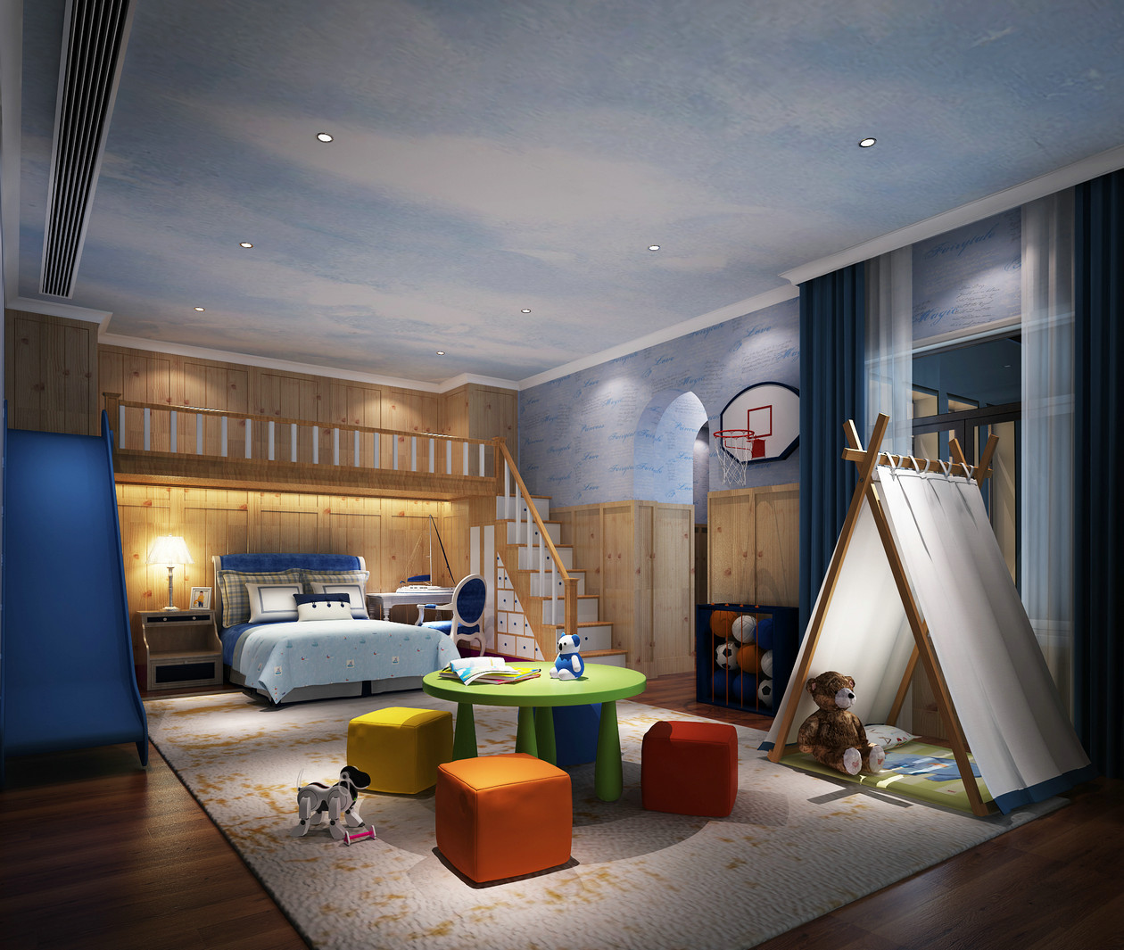 4-5岁儿童房装修风格,7-12岁儿童房装修风格简单