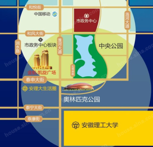 淮南房产：金航·凯旋广场工程进度：城市“标志性建筑”