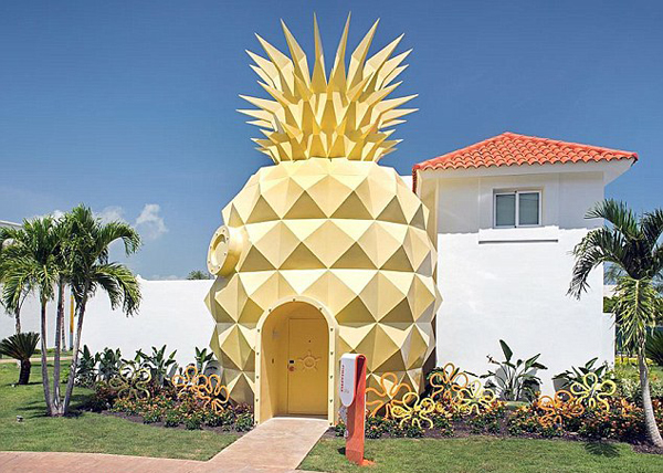 卡通房屋建筑,漂亮温馨的卡通房子